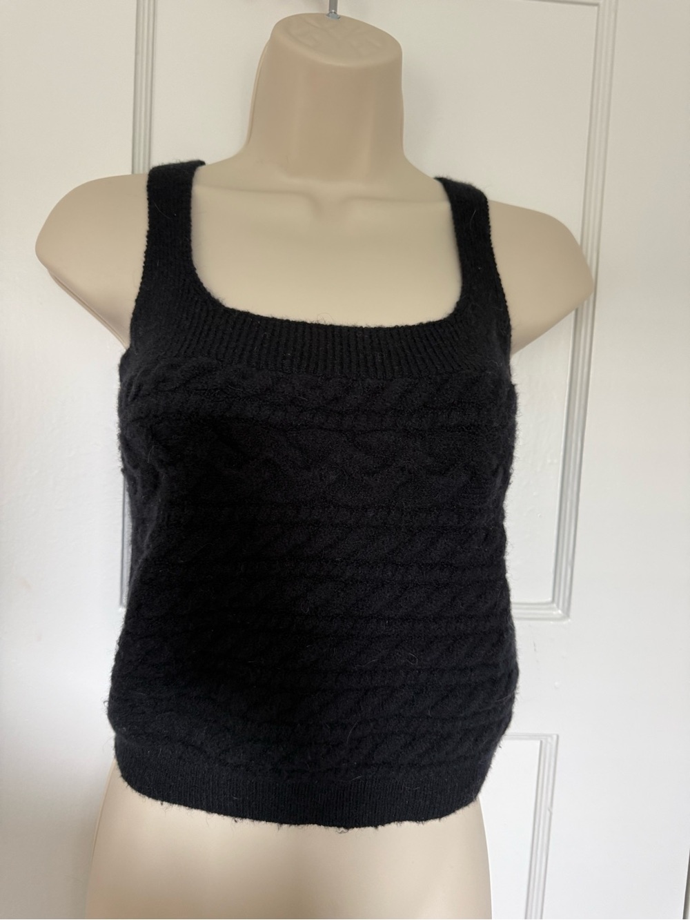 J.Crew supersoft cropped cable knit tank